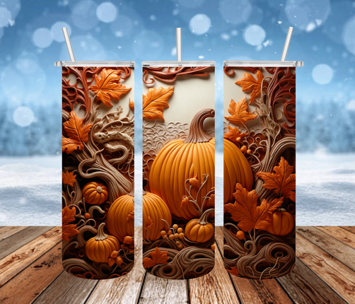 Pumpkin Patch 3D Tumbler