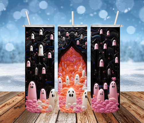 Ghosts 3D Tumbler