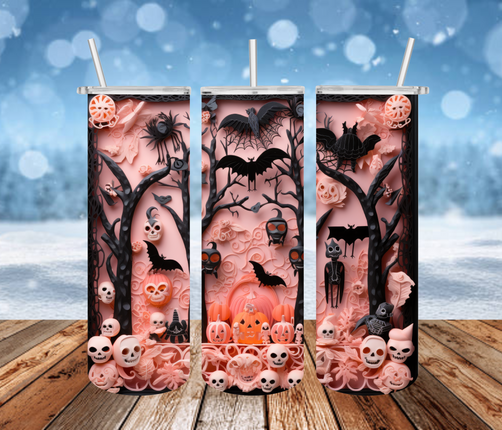 3D Halloween Scene Tumbler