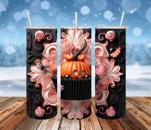 Pumpkin Spice Cupcake 3D Tumbler