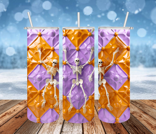 Skeleton Dance Party 3D Tumbler