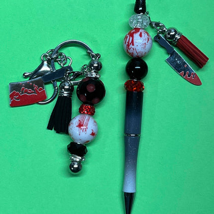Horror Theme Beaded Pens