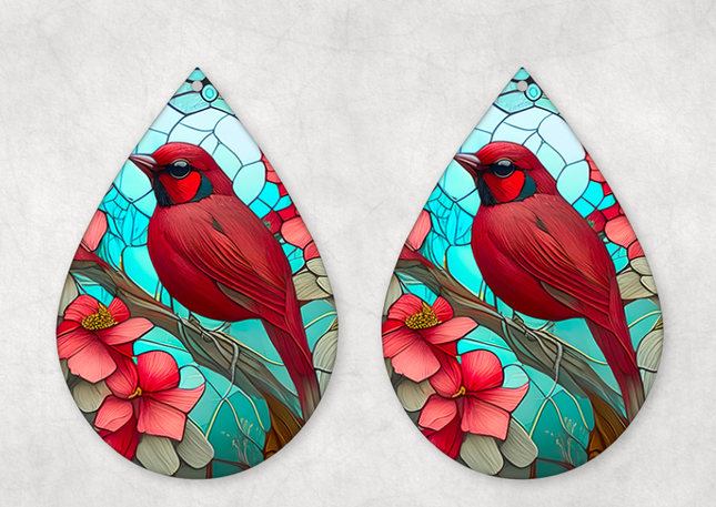 Cardinal Earrings