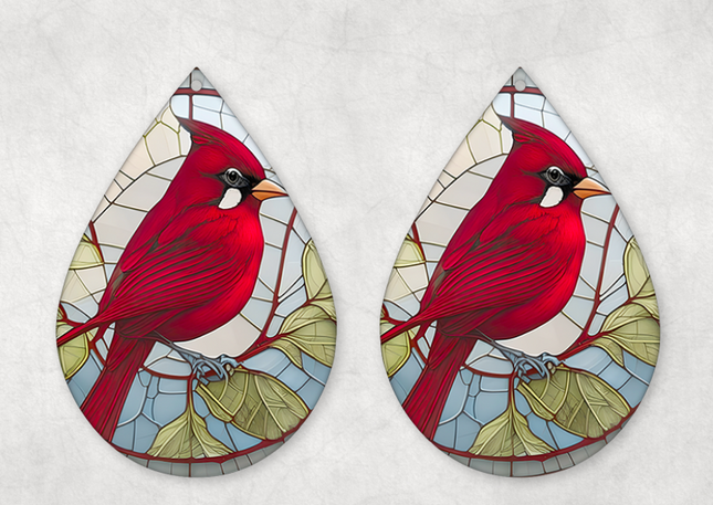Cardinal Earrings
