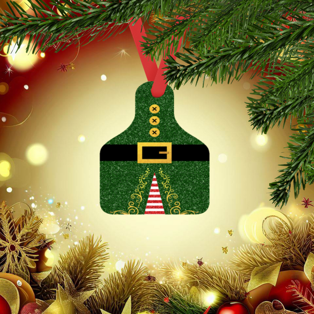 Cow Tag Ornaments