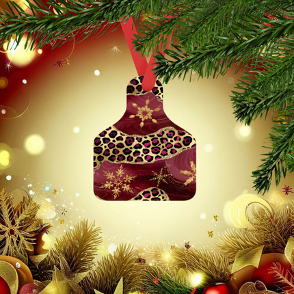 Cow Tag Ornaments