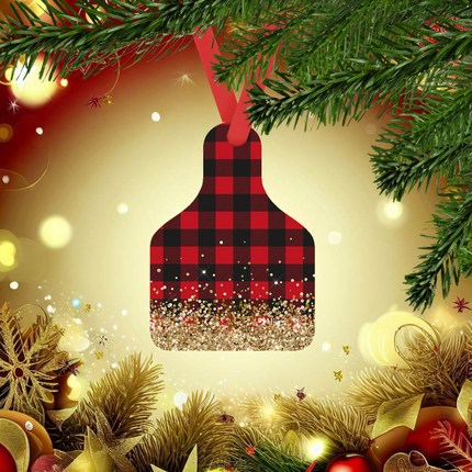Cow Tag Ornaments