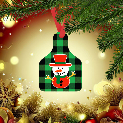 Cow Tag Ornaments