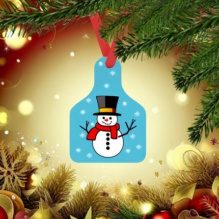 Cow Tag Ornaments