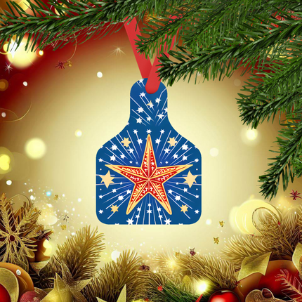 Cow Tag Ornaments