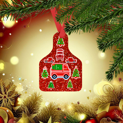 Cow Tag Ornaments