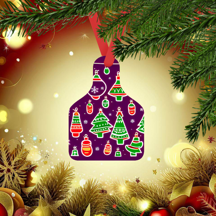Cow Tag Ornaments