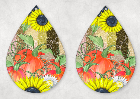 Halloween Teardrop Earrings - 31 Designs