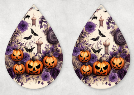 Halloween Teardrop Earrings - 31 Designs