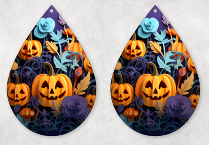 Halloween Teardrop Earrings - 31 Designs