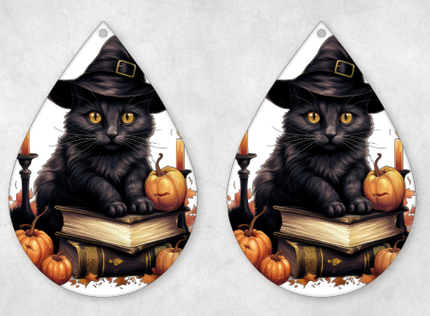Halloween Teardrop Earrings - 31 Designs