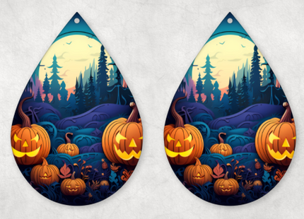 Halloween Teardrop Earrings - 31 Designs