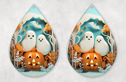 Halloween Teardrop Earrings - 31 Designs