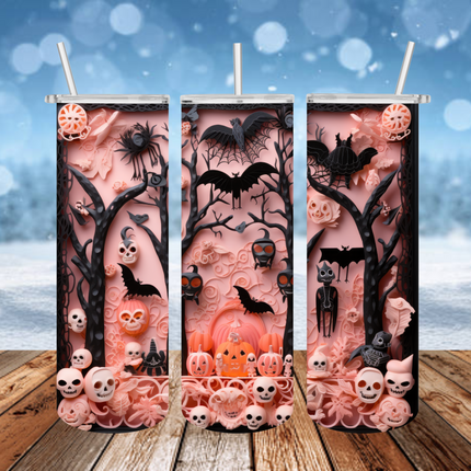 3D Halloween Scene Tumbler
