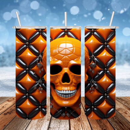 Halloween Skull 3D Tumbler
