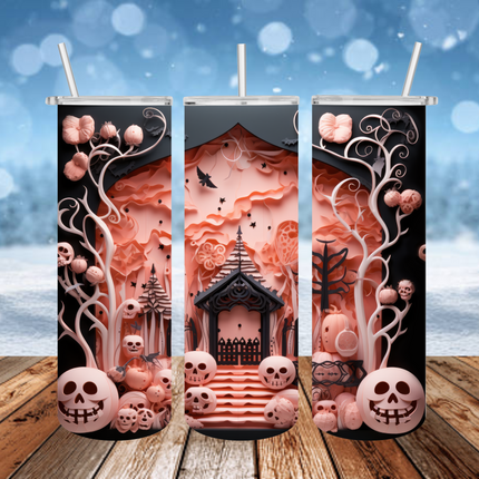 Pumpkin Pagoda 3D Tumbler