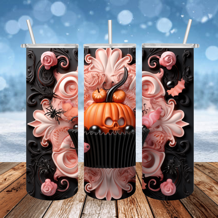 Pumpkin Spice Cupcake 3D Tumbler