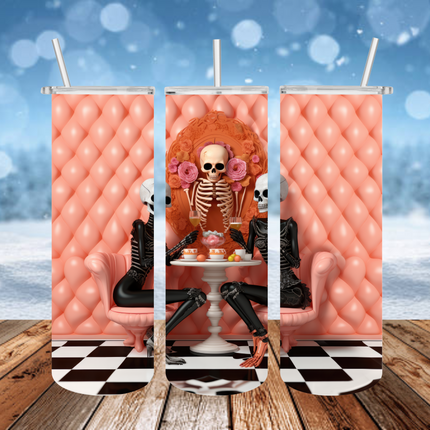 Salon Skeletons 3D Tumbler