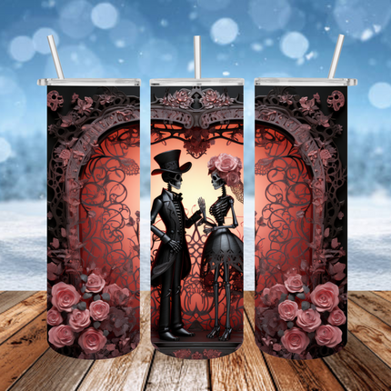 Victorian Skeletons 3D Tumbler