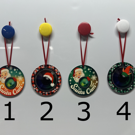 Santa Cam Ornaments