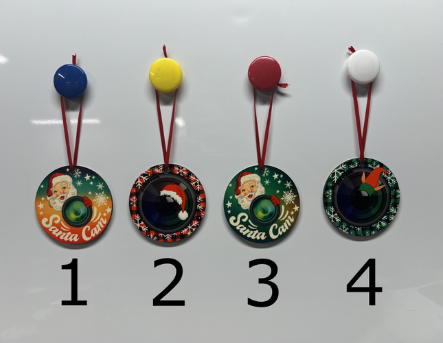 Santa Cam Ornaments