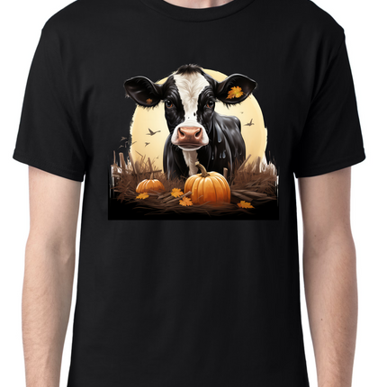 Cow in a Pumpkin Patch T-Shirt