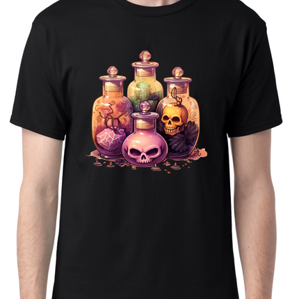 Spooky Witchy Potion Bottles T-Shirt
