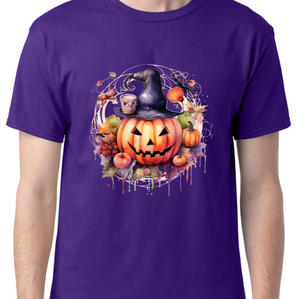 Halloween Watercolor Jack-O-Lantern T-Shirt