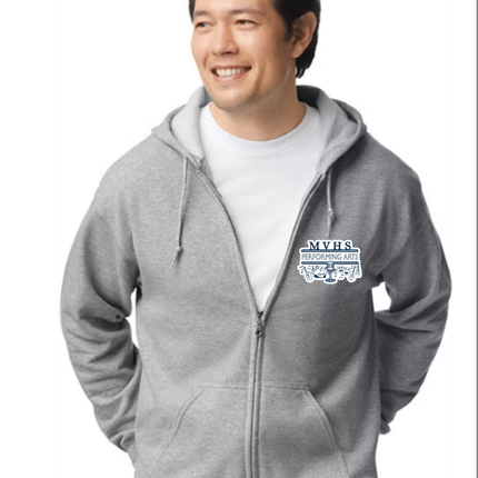 Gray Zip-Up Hoodie