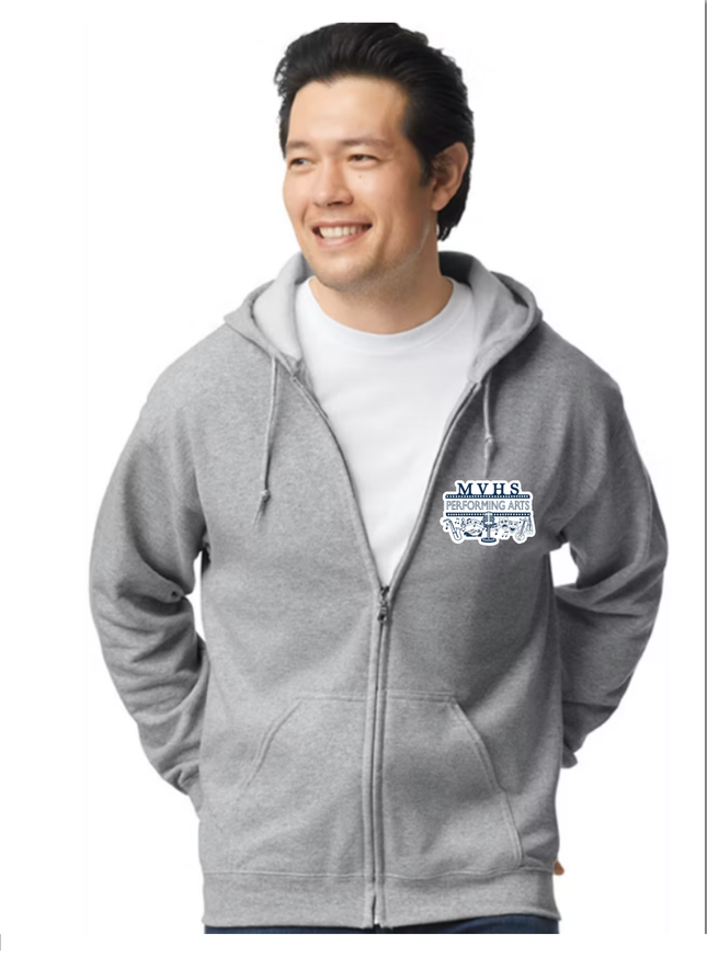 Gray Zip-Up Hoodie