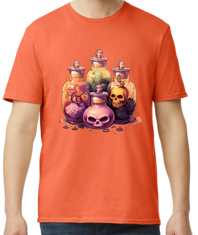 Spooky Witchy Potion Bottles T-Shirt