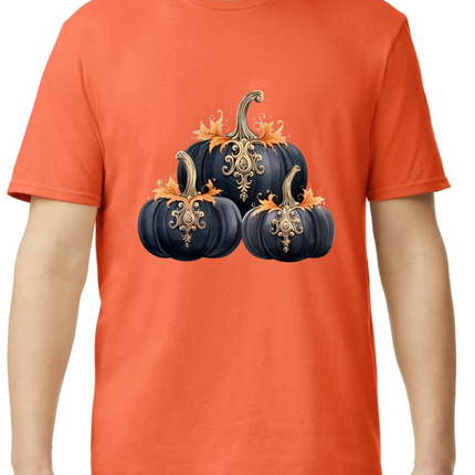 Victorian Black Pumpkin T-Shirt