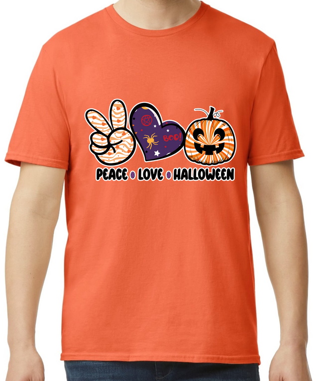 Peace Love and Halloween T-Shirt